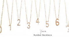 『Number necklace』yaca ON LINE STORE販売開始