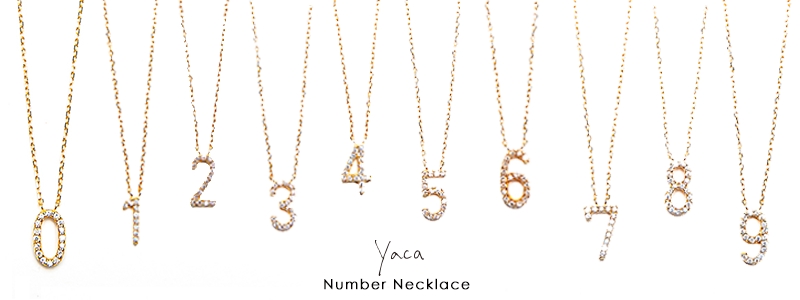 『Number necklace』yaca ON LINE STORE販売開始